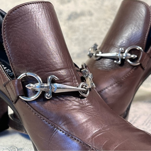 Cesare Paciotti Vintage Brown Oxford Heel Size 37 - Picture 15 of 16